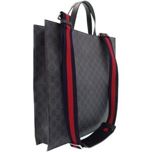 Gucci Canvas Night Supreme GG TIGER Tote Courrier Black Soft GG Bag Cat